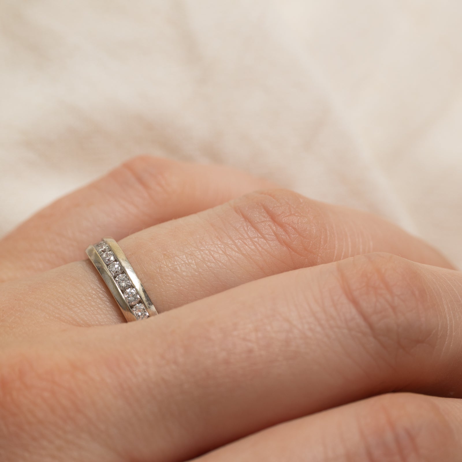 Channel Set Semi Eternity Diamond Band | 0.36ctw | SZ 5.25