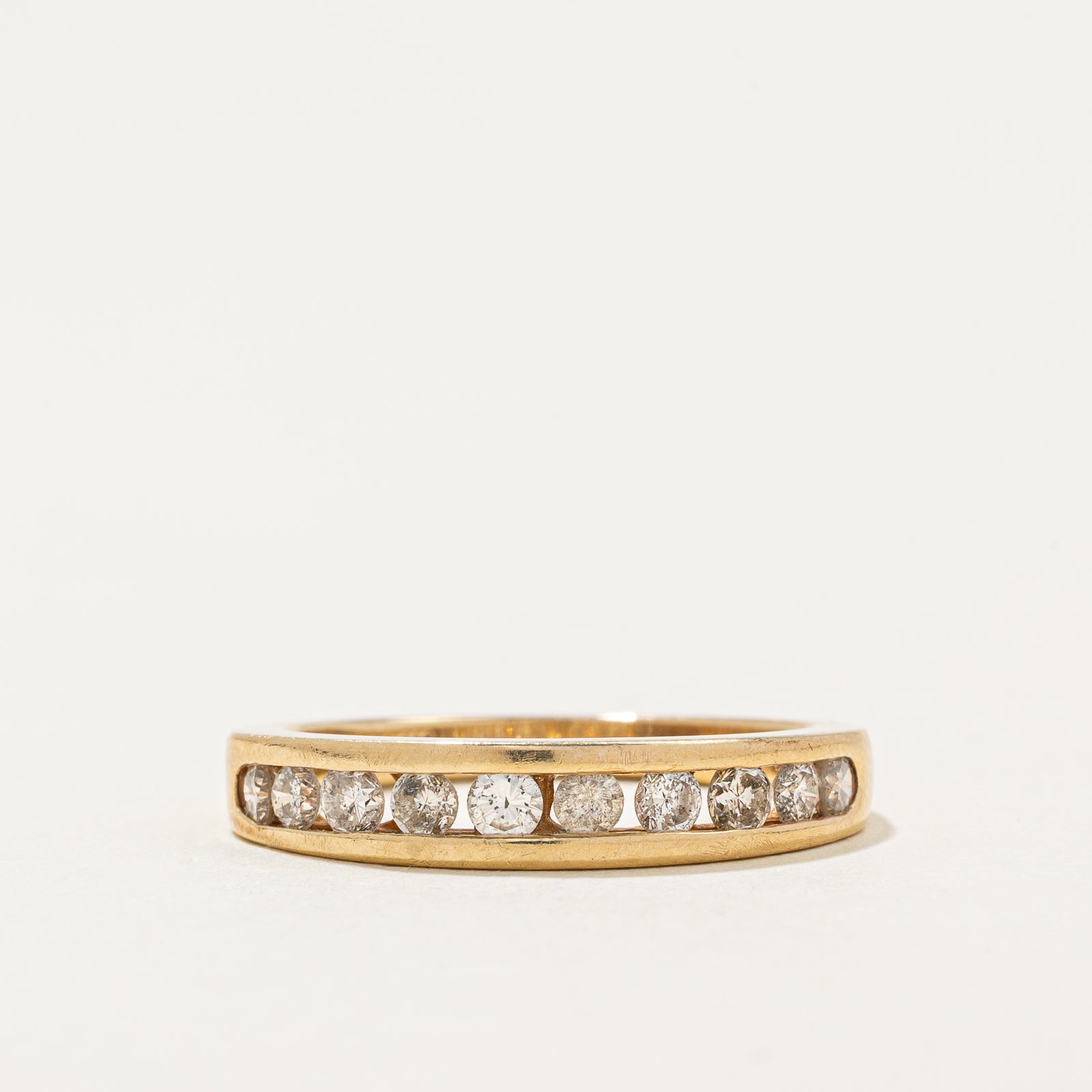 14k Channel Set Diamond Band | 0.53ctw | SZ 6.75