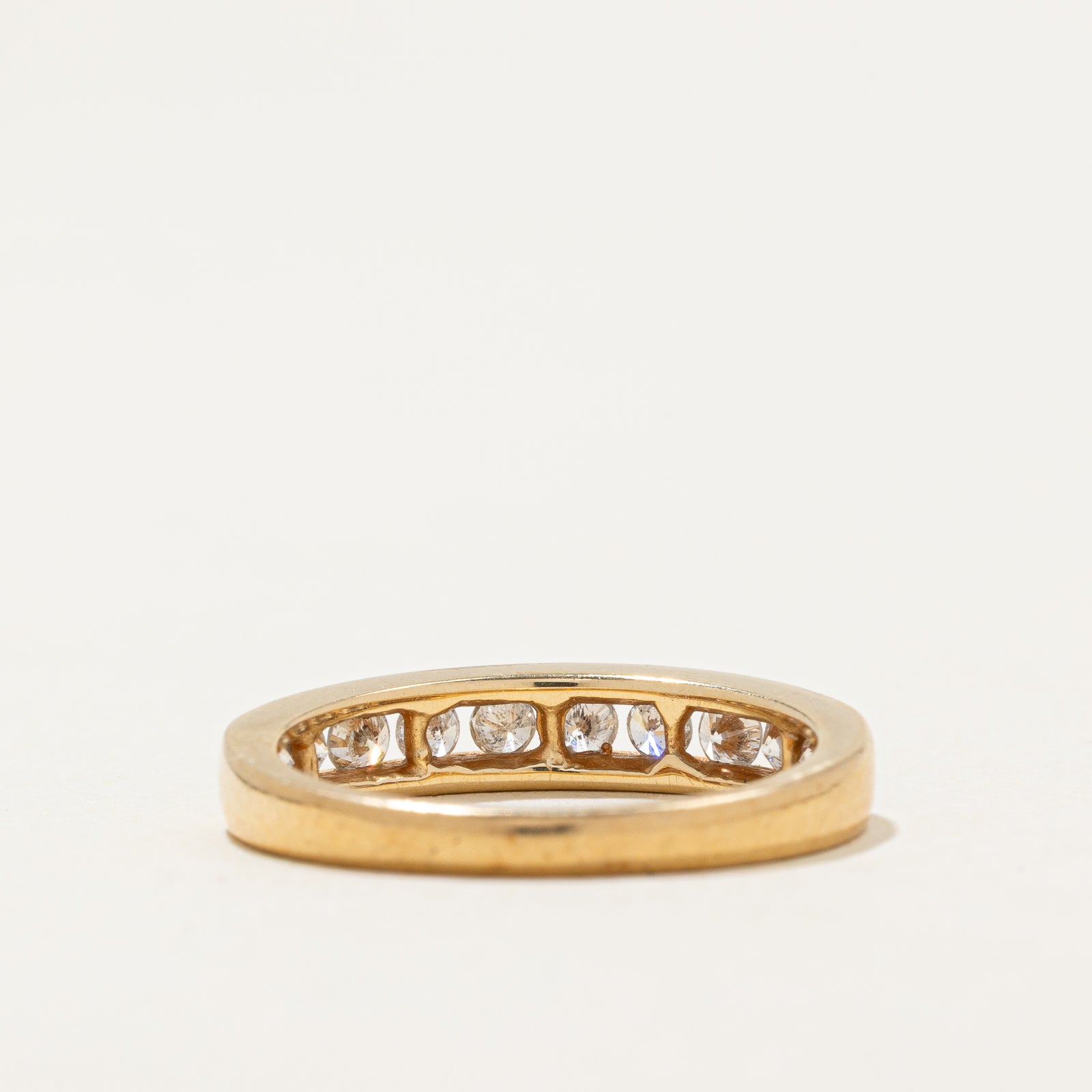 14k Channel Set Diamond Band | 0.53ctw | SZ 6.75