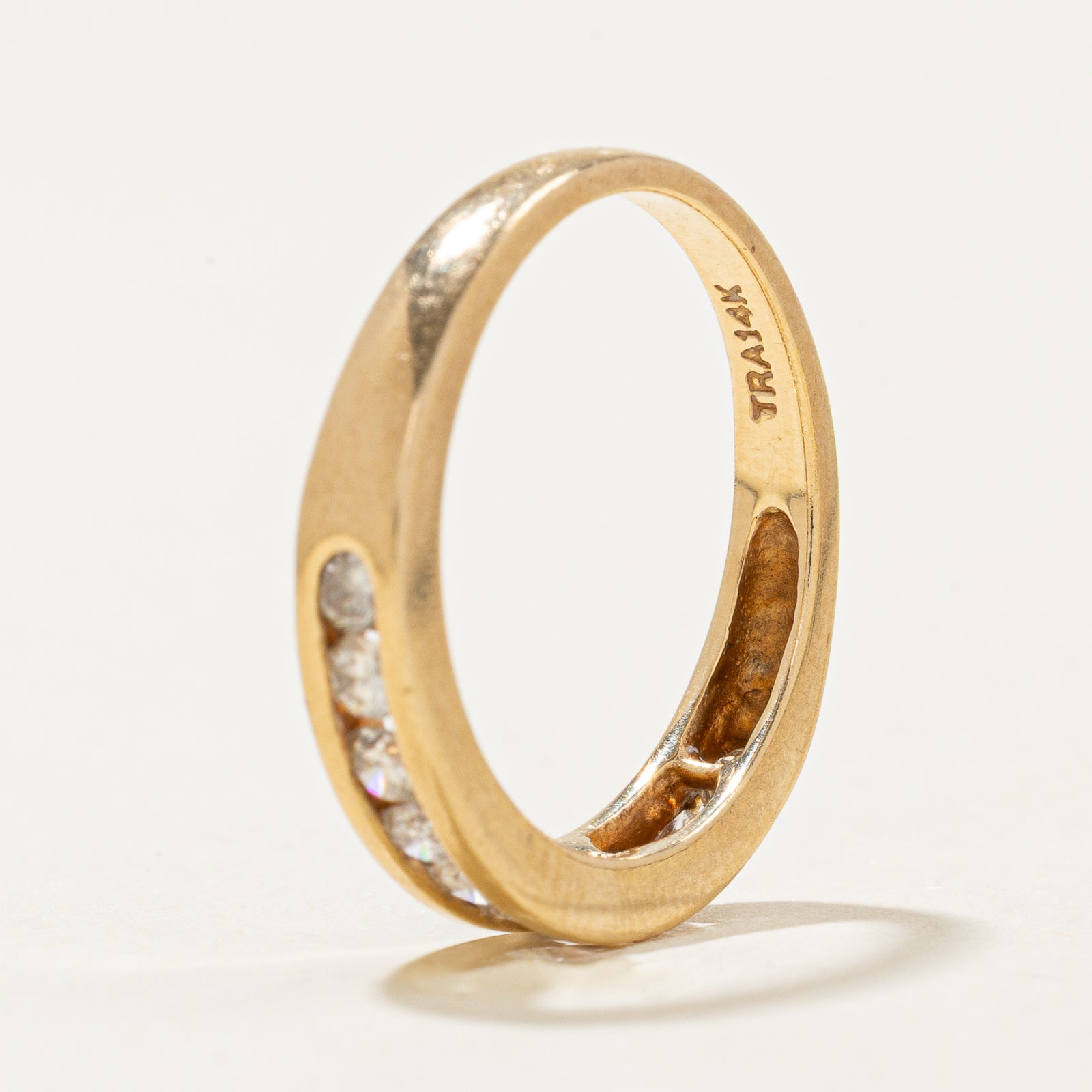 14k Channel Set Diamond Band | 0.53ctw | SZ 6.75