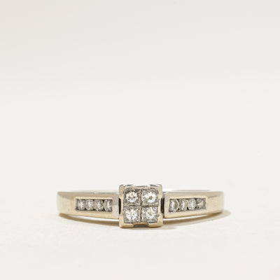 Illusion Set Princess Cut Diamond Ring | 0.34ctw | SZ 7.25