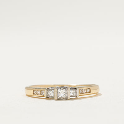 Princess Cut Diamond Petite Ring | 0.27ctw | SZ 6.75