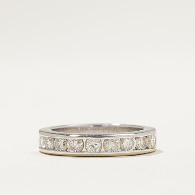 Channel Set Diamond Semi Eternity Band | 0.90ctw | SZ 6