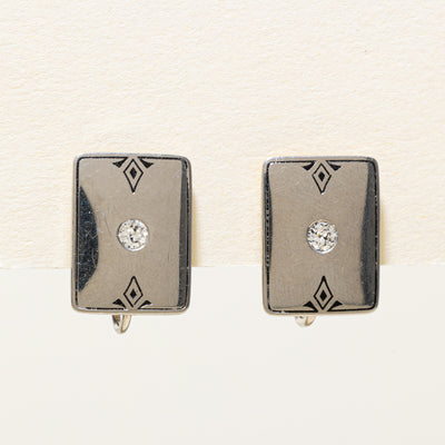 'Birks' Diamond Clip On Earrings | 0.14ctw