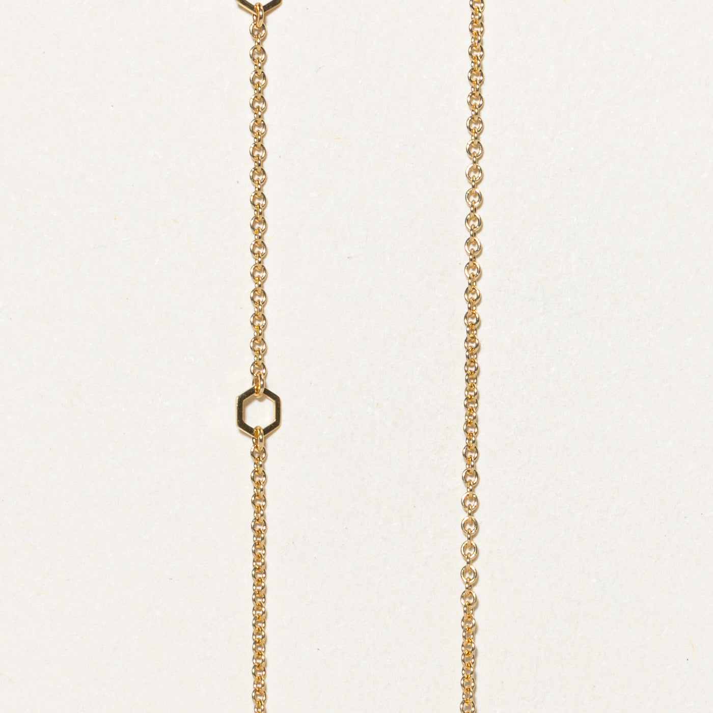 'Birks' Hexagon Blue Topaz Pendant Necklace | 1.50ct | 18"