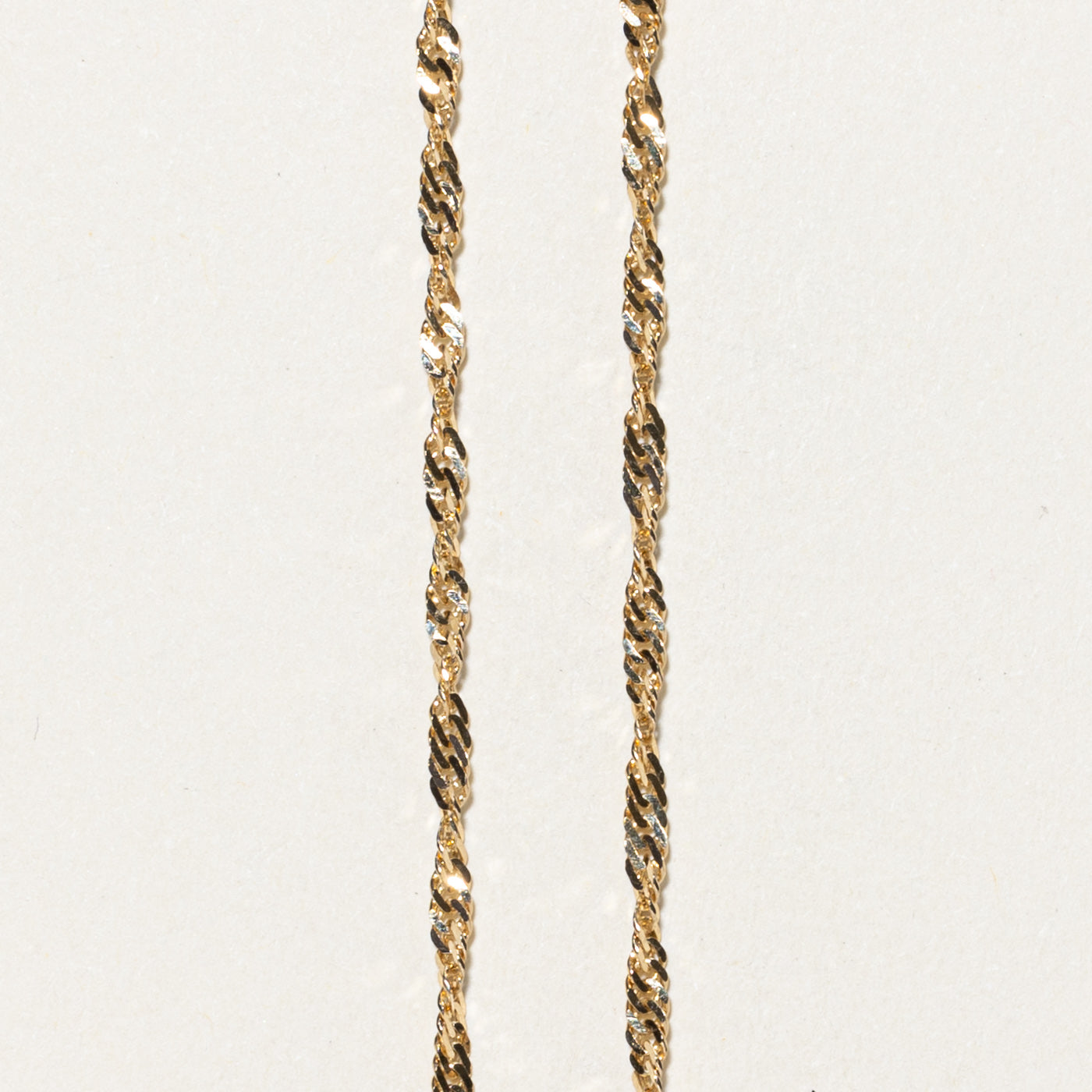 14K Yellow Gold Singapore Chain | 18"