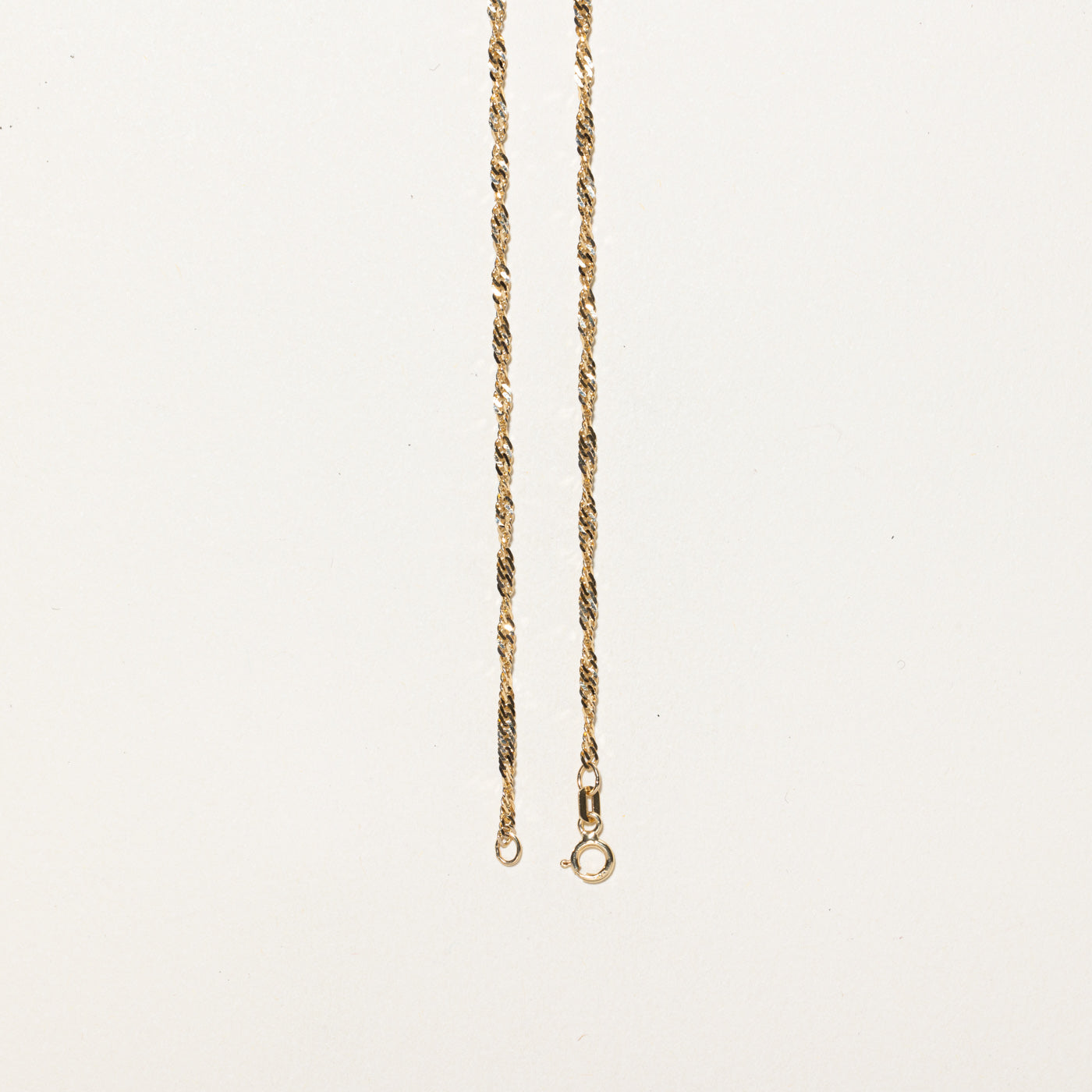 14K Yellow Gold Singapore Chain | 18"