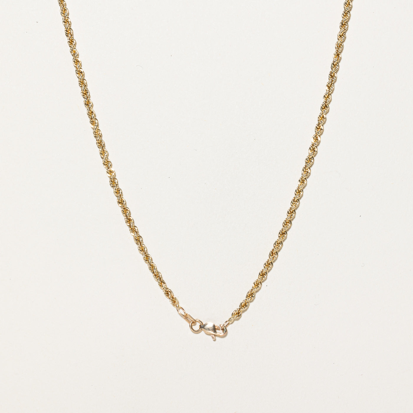 10k Yellow Gold Rope Chain | 18"