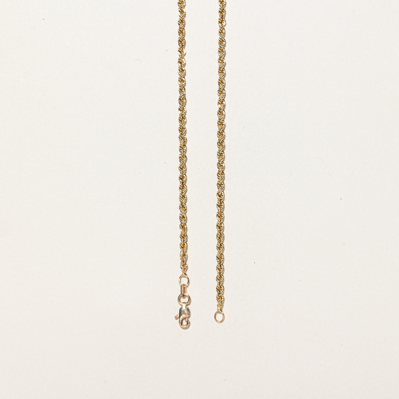 10k Yellow Gold Rope Chain | 18"