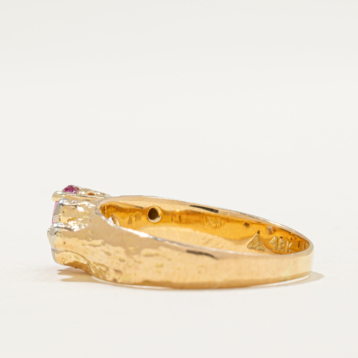 'Cavelti' Ruby & Diamond Ring | 0.90ct, 0.08ctw | SZ 8.5