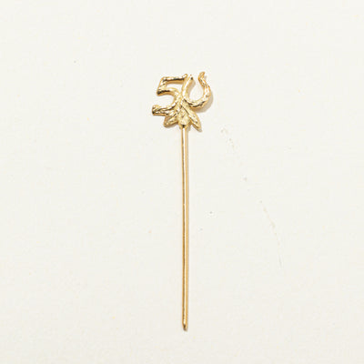'Cavelti' 18k Yellow Gold '50' Pin