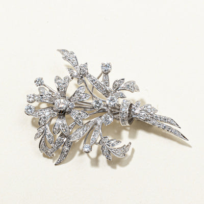 Diamond Floral Bouquet Brooch | 1.74ctw