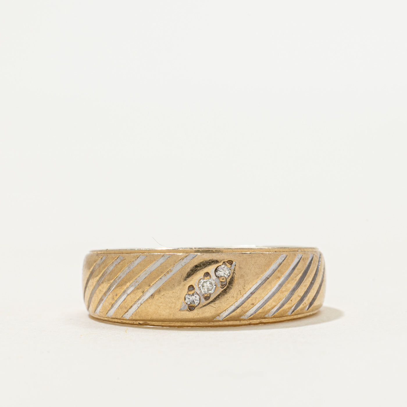 'Birks' Diamond Engraved Band | 0.02ctw | SZ 9.25