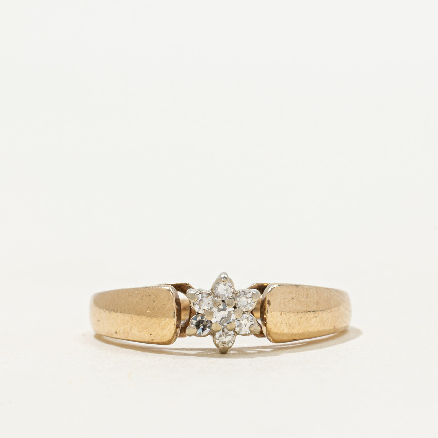 'Birks' Diamond Petal Cluster Ring | 0.05ctw | SZ 5.25