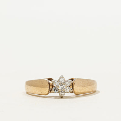 'Birks' Diamond Petal Cluster Ring | 0.05ctw | SZ 5.25