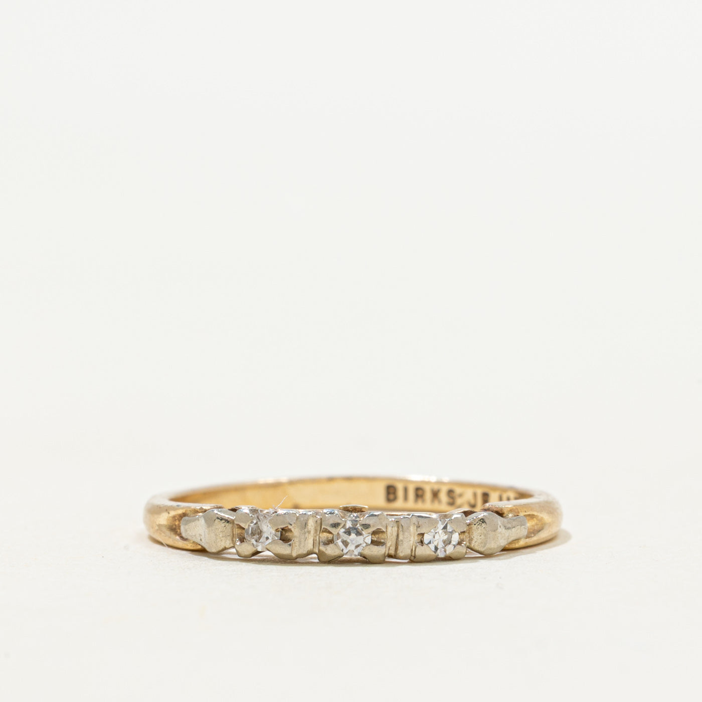 'Birks' Diamond Thin Ring | 0.02ct | SZ 6