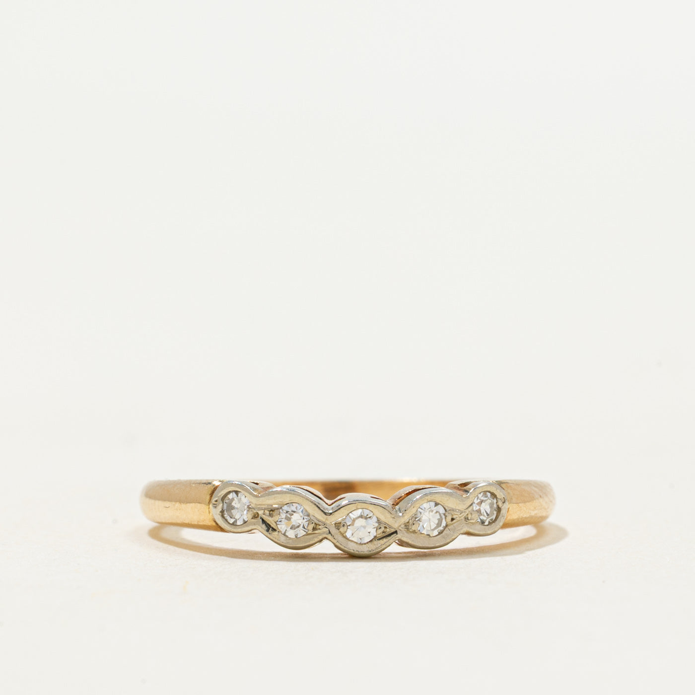 'Birks' Diamond Contour Ring | 0.04ctw | SZ 5.5