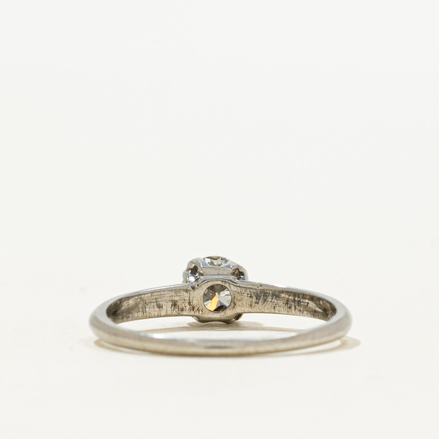 18k Solitaire Diamond Engagement Ring | 0.41ct | SZ 6