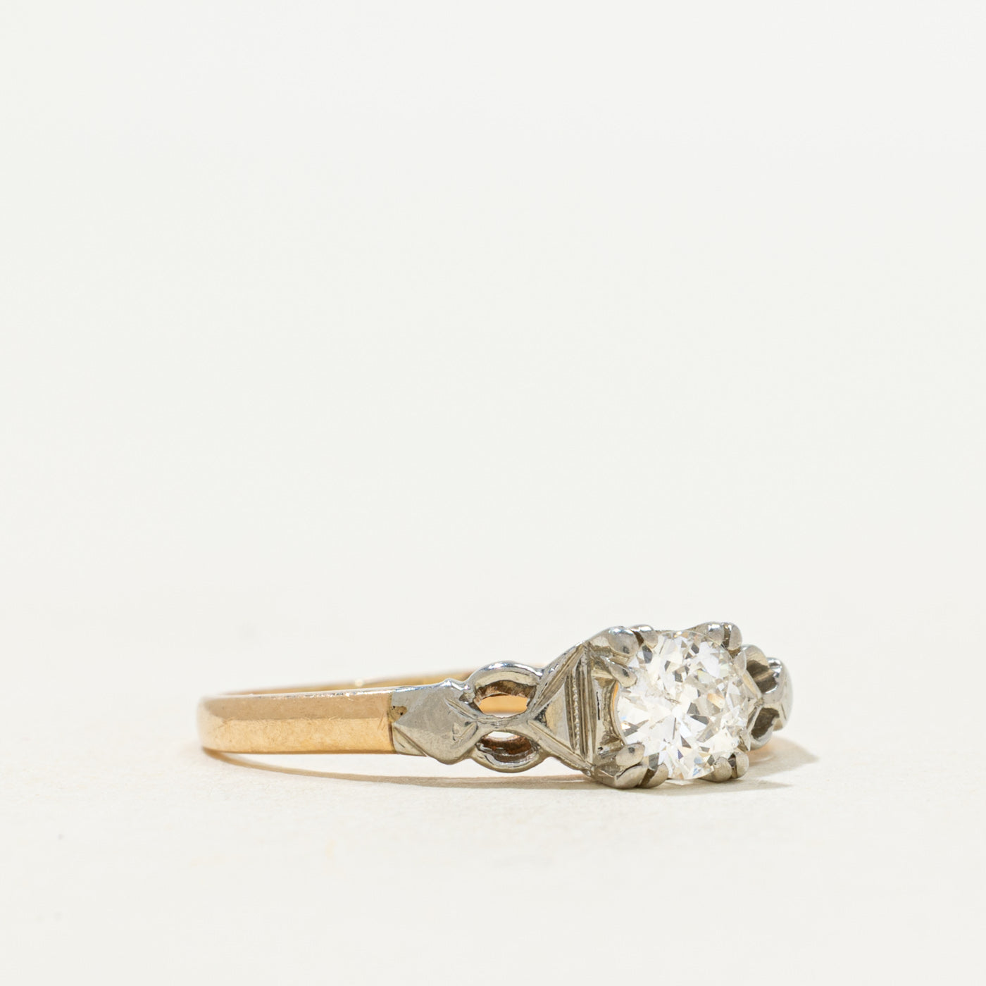 Solitaire Old European Cut Diamond Engagement Ring | 0.30ct | SZ 5.5