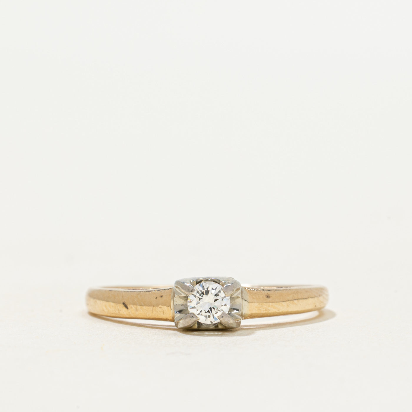 Solitaire Diamond Petite Ring | 0.10ct | SZ 5.5