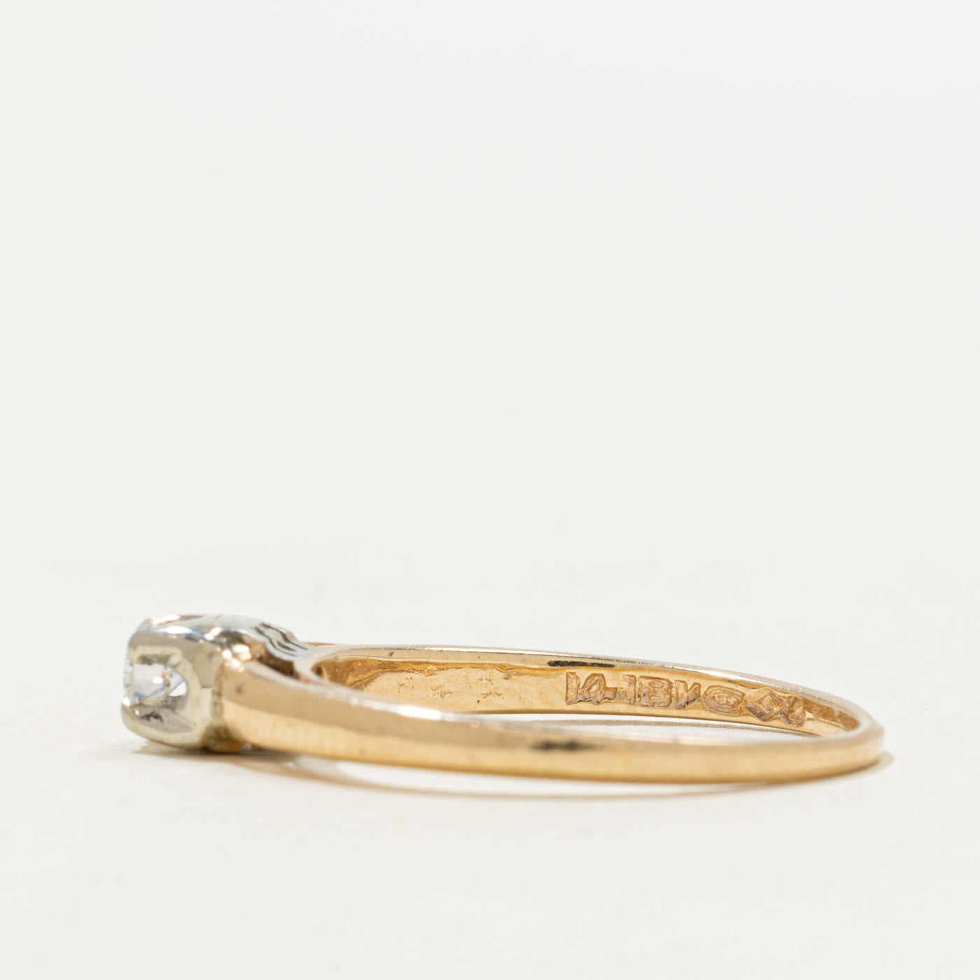 Solitaire Diamond Petite Ring | 0.10ct | SZ 5.5