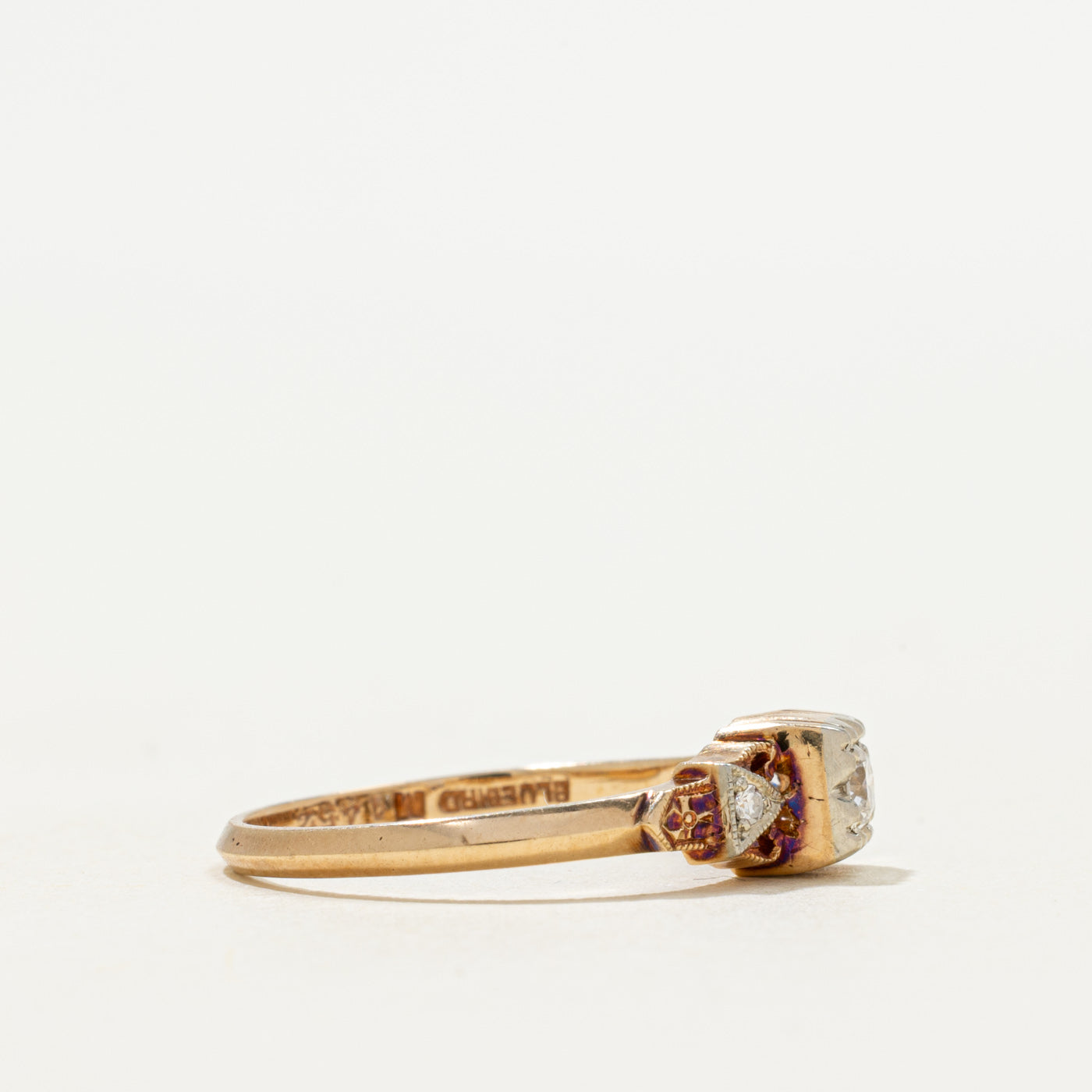 Vintage Diamond Openwork Ring | 0.09ctw | SZ 5.5