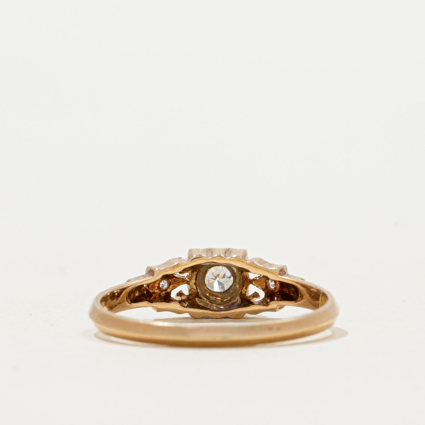 Vintage Diamond Openwork Ring | 0.09ctw | SZ 5.5