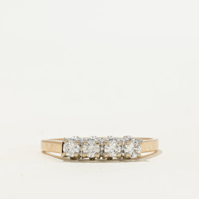 Four-Stone Diamond Thin Ring | 0.31ctw | SZ 7.75