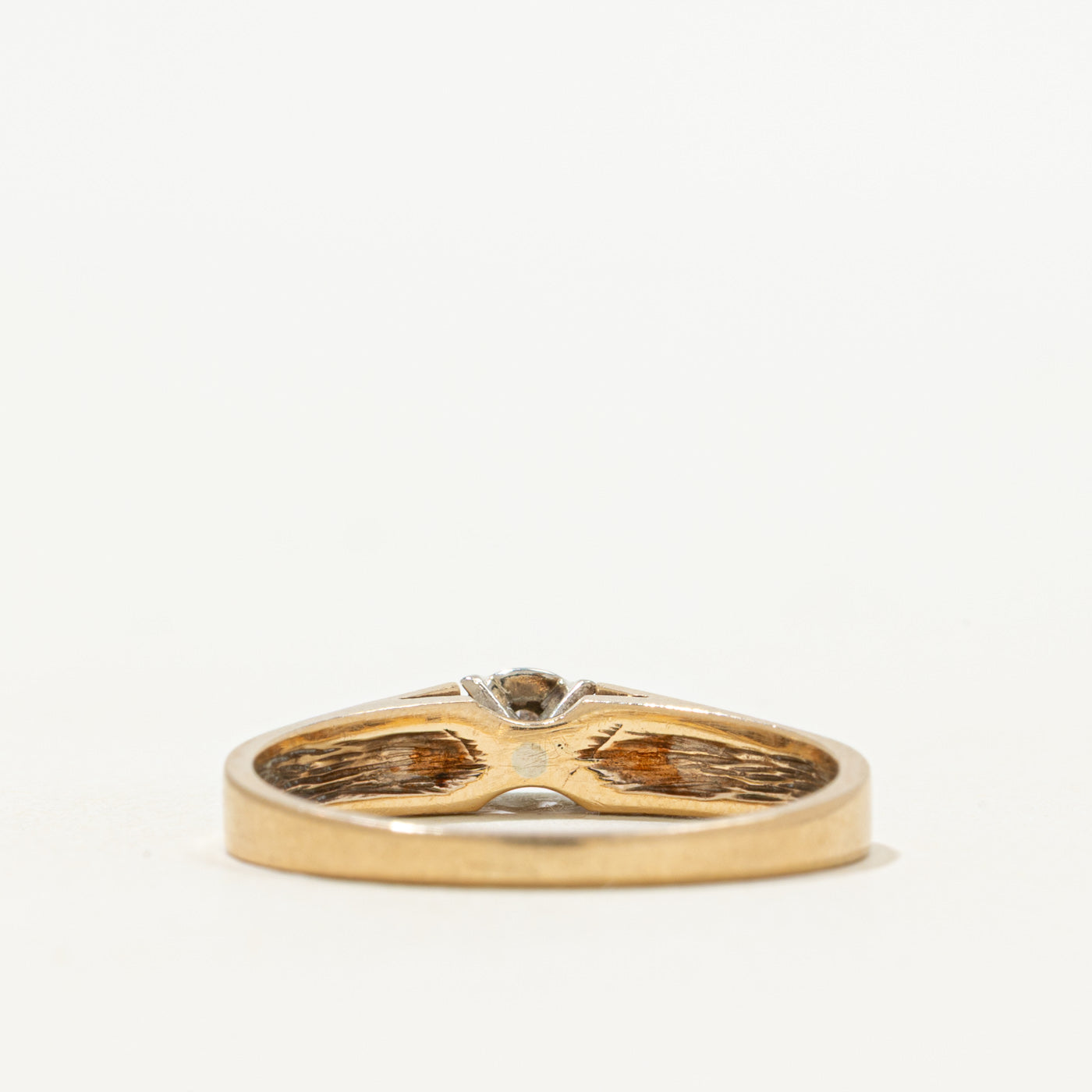 'Birks' Illusion Set Solitaire Diamond Ring | 0.09ct | SZ 8.25