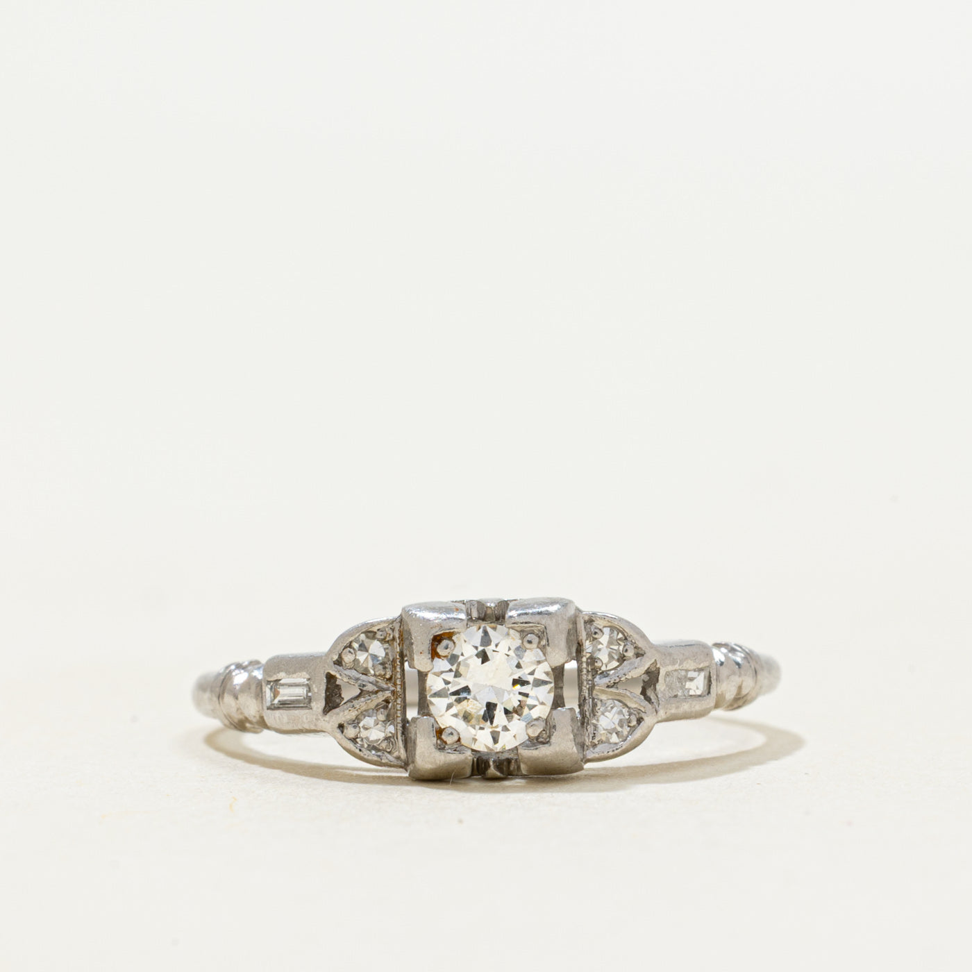 'Birks' Platinum Diamond Engagement Ring | 0.23ctw | SZ 6