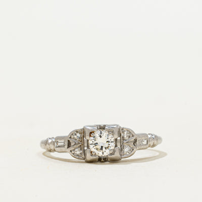 'Birks' Platinum Diamond Engagement Ring | 0.23ctw | SZ 6