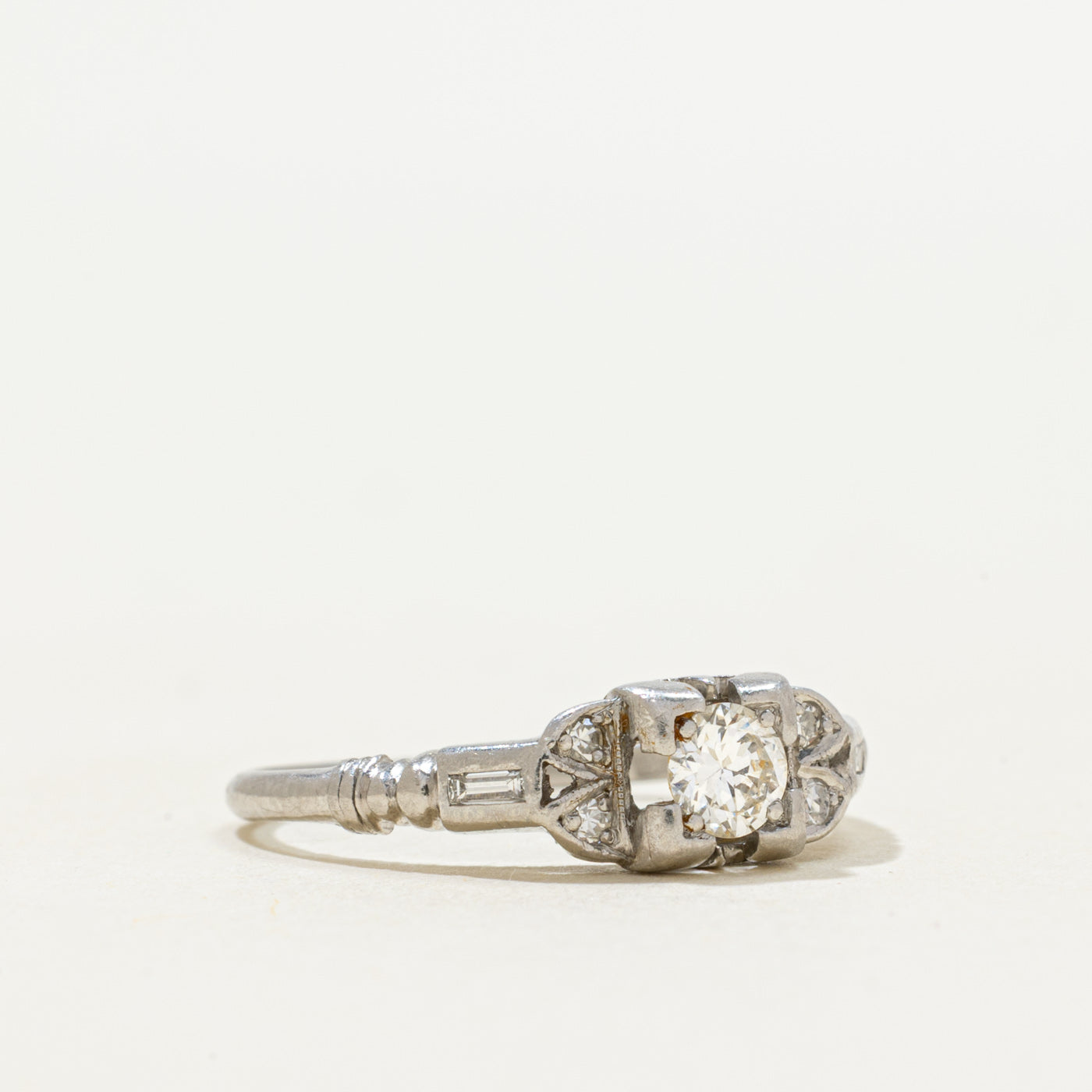 'Birks' Platinum Diamond Engagement Ring | 0.23ctw | SZ 6