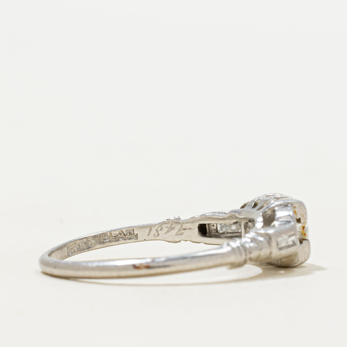 'Birks' Platinum Diamond Engagement Ring | 0.23ctw | SZ 6