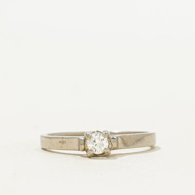 'Birks' 18k Solitaire Diamond Ring | 0.12ct | SZ 5