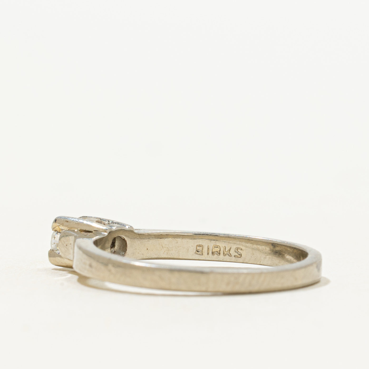 'Birks' 18k Solitaire Diamond Ring | 0.12ct | SZ 5