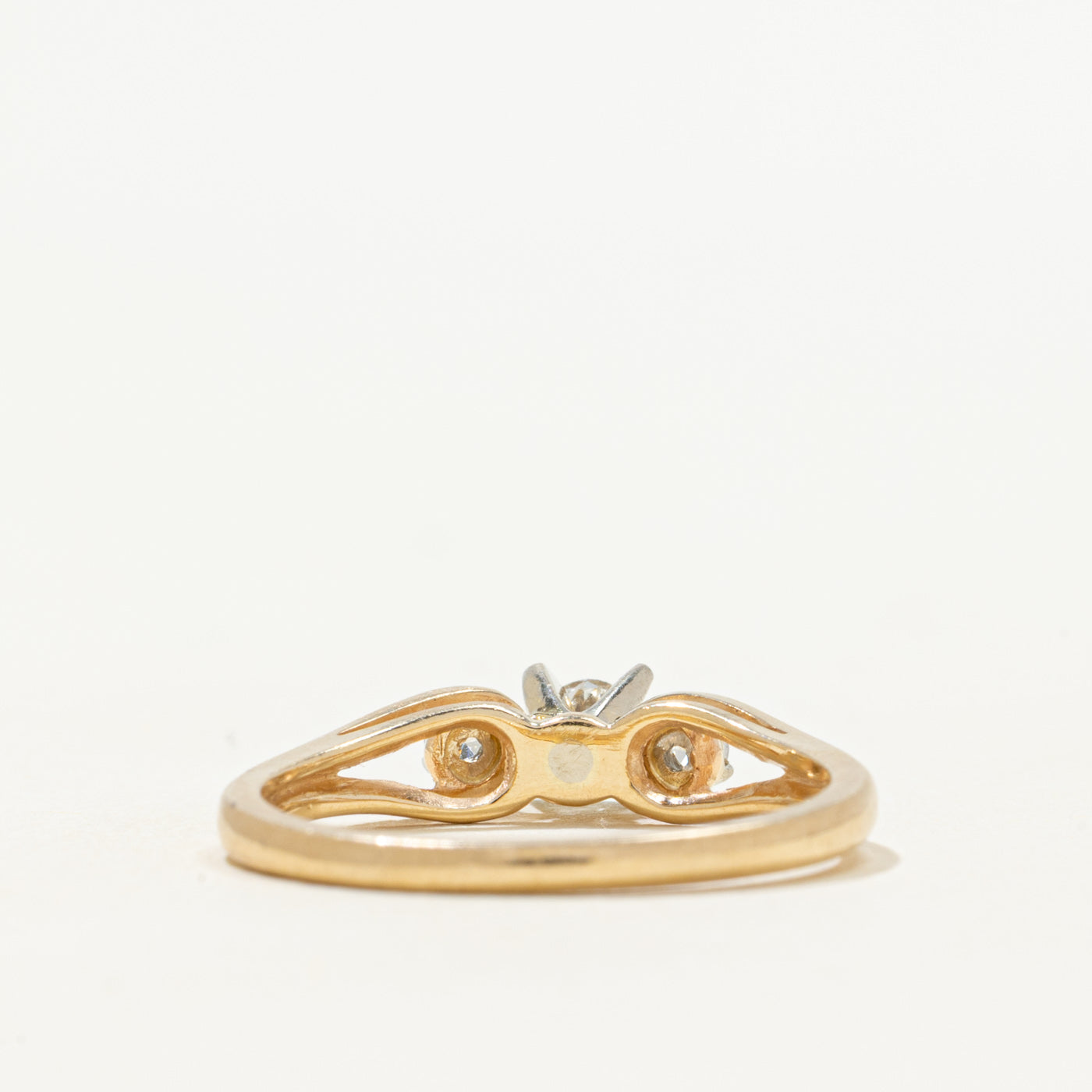 'Birks' Three Stone Diamond Openwork Ring | 0.20ctw | SZ 6.75