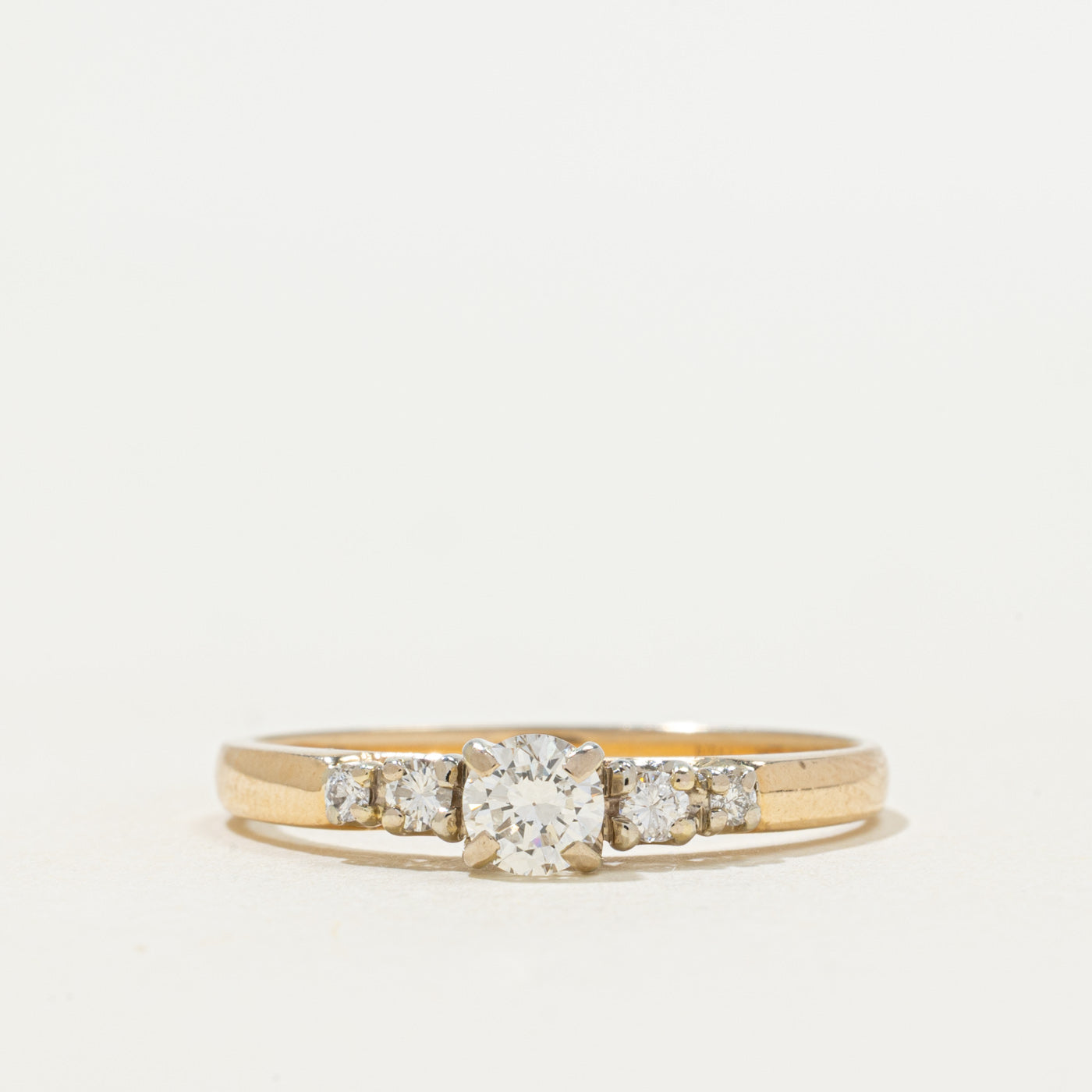 'Birks' Diamond Accented Engagement Ring | 0.42ctw | SZ 9.25