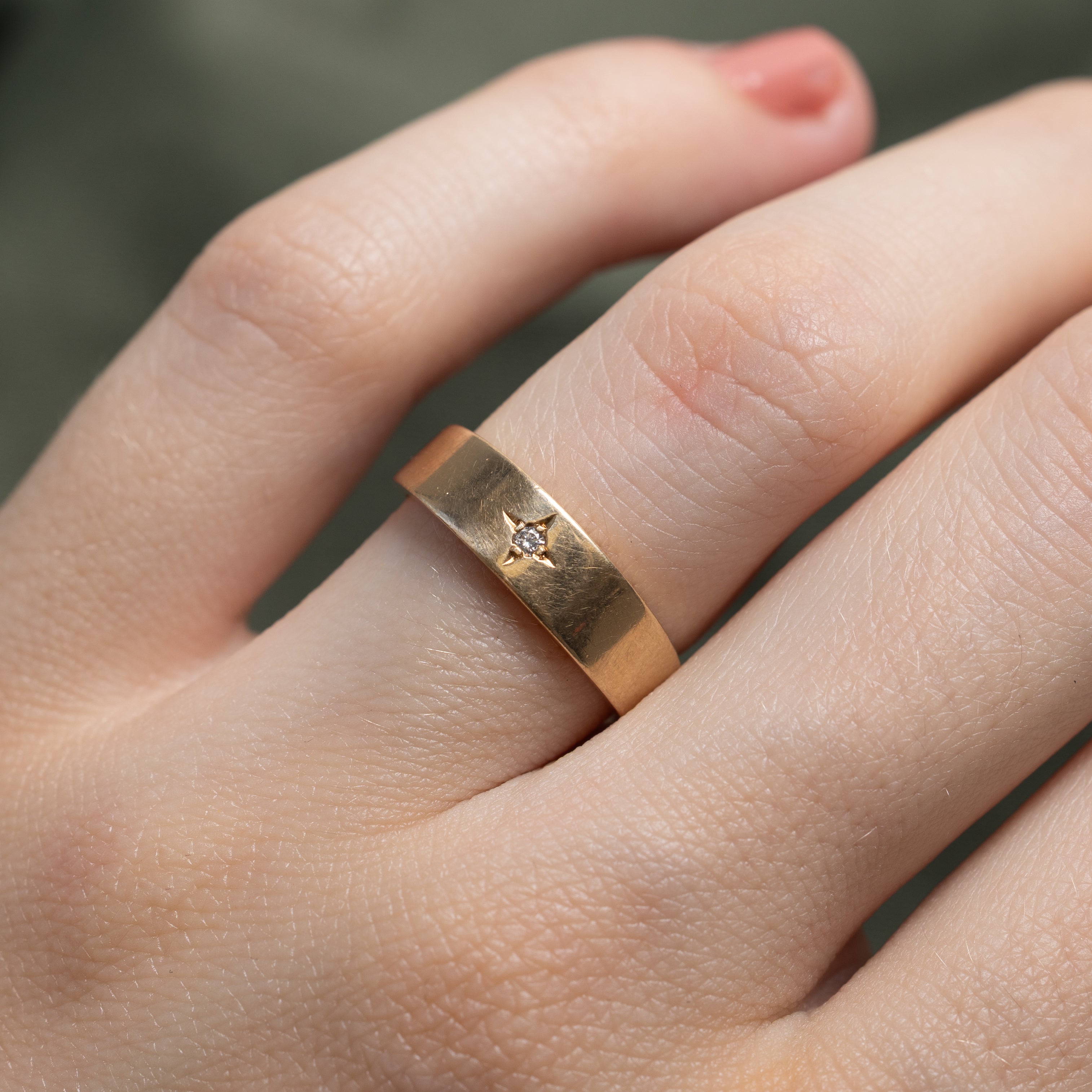 'Birks' Star Set Diamond Band | 0.02ct | SZ 5