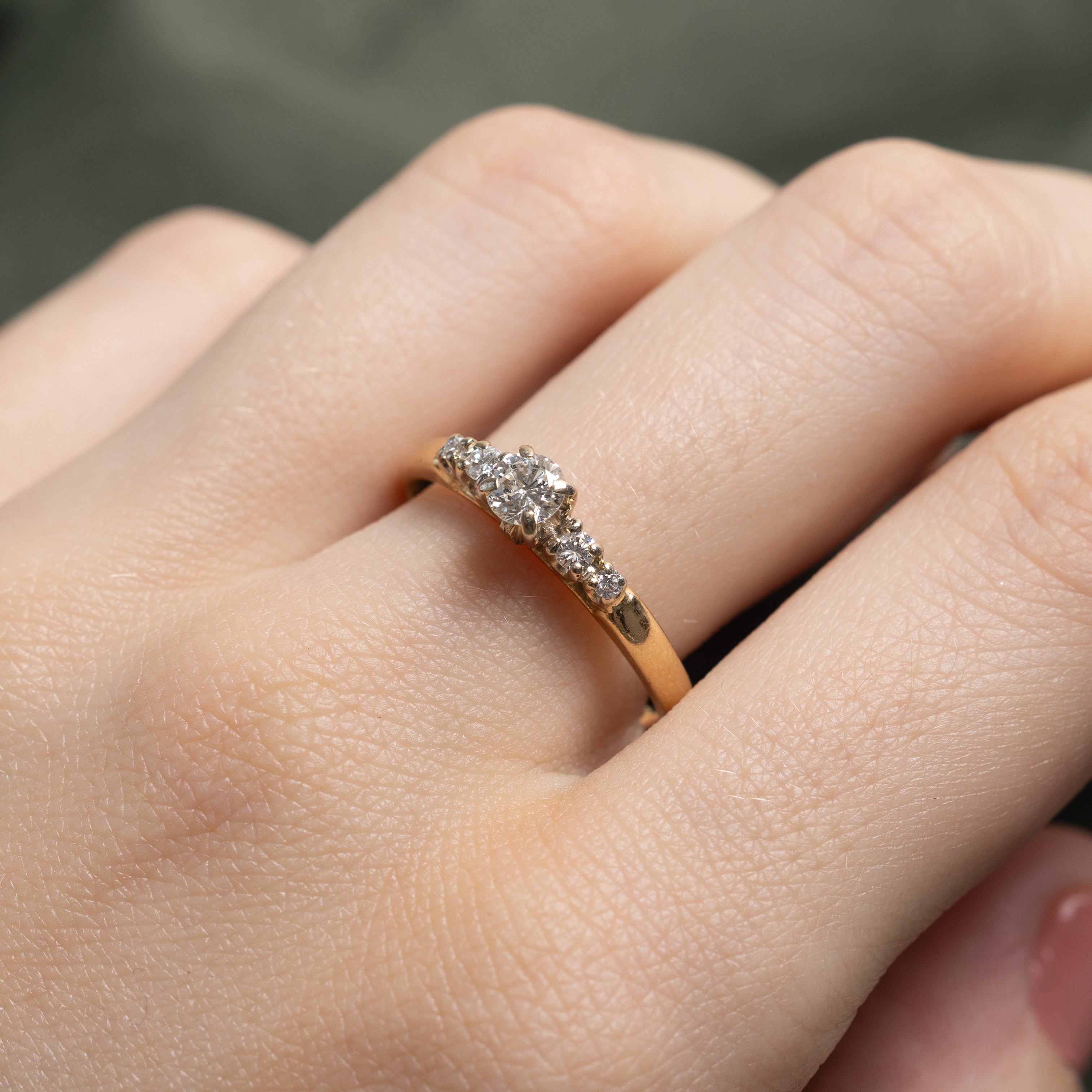 'Birks' Diamond Accented Engagement Ring | 0.42ctw | SZ 9.25