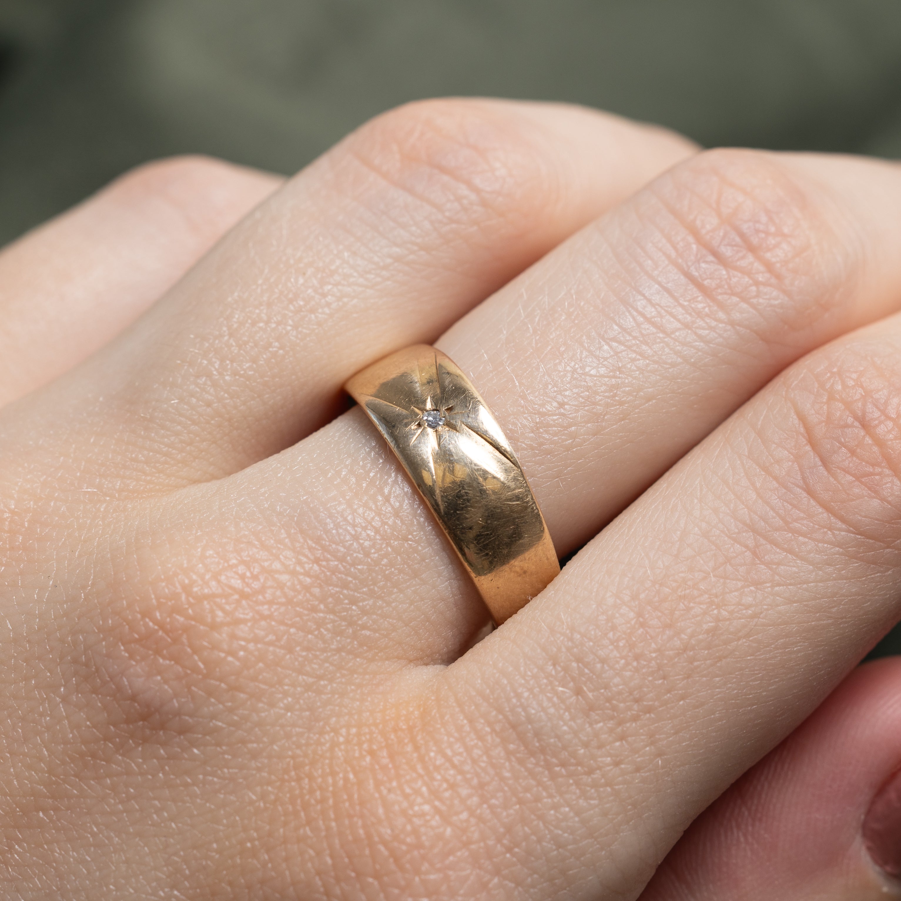 'Birks' Star Set Diamond Band | 0.007ct | SZ 9.25
