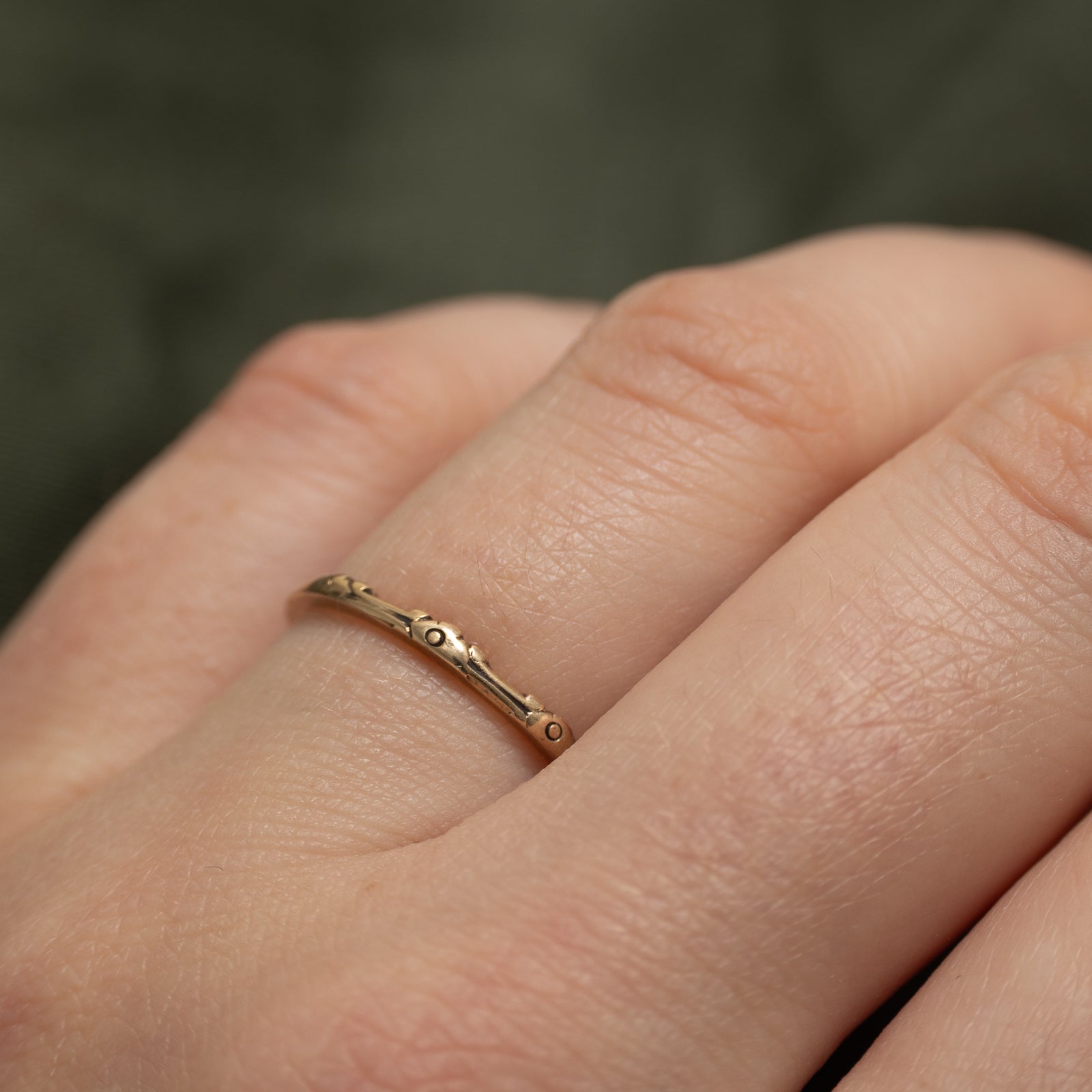 10k Yellow Gold Textured Band | 1.85mm | SZ 5.75
