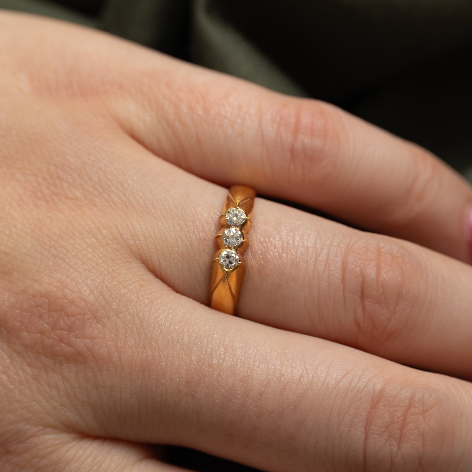 Three Stone Diamond Ring | 0.19ctw | SZ 7