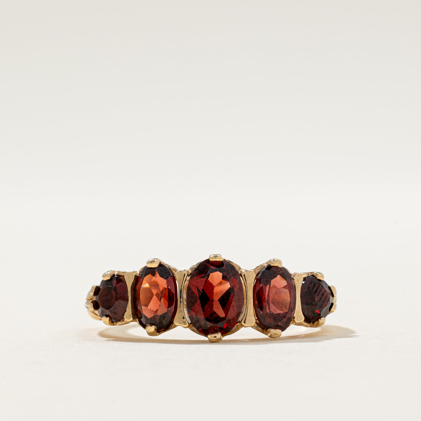 1996 Birmingham Five Stone Garnet Ring | 2.50ctw | SZ 8.5