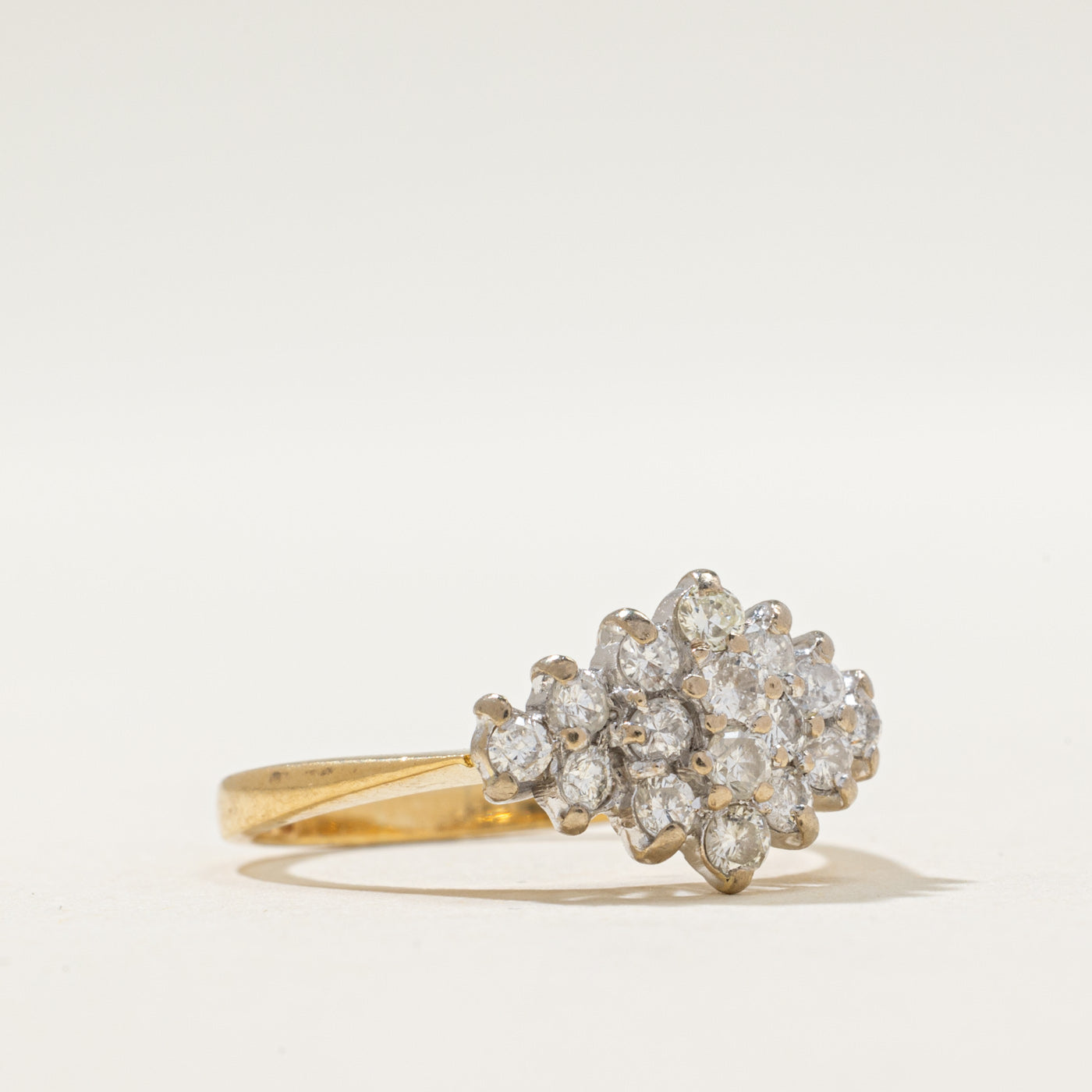 1982 London Diamond Cluster Ring | 0.44ctw | SZ 5