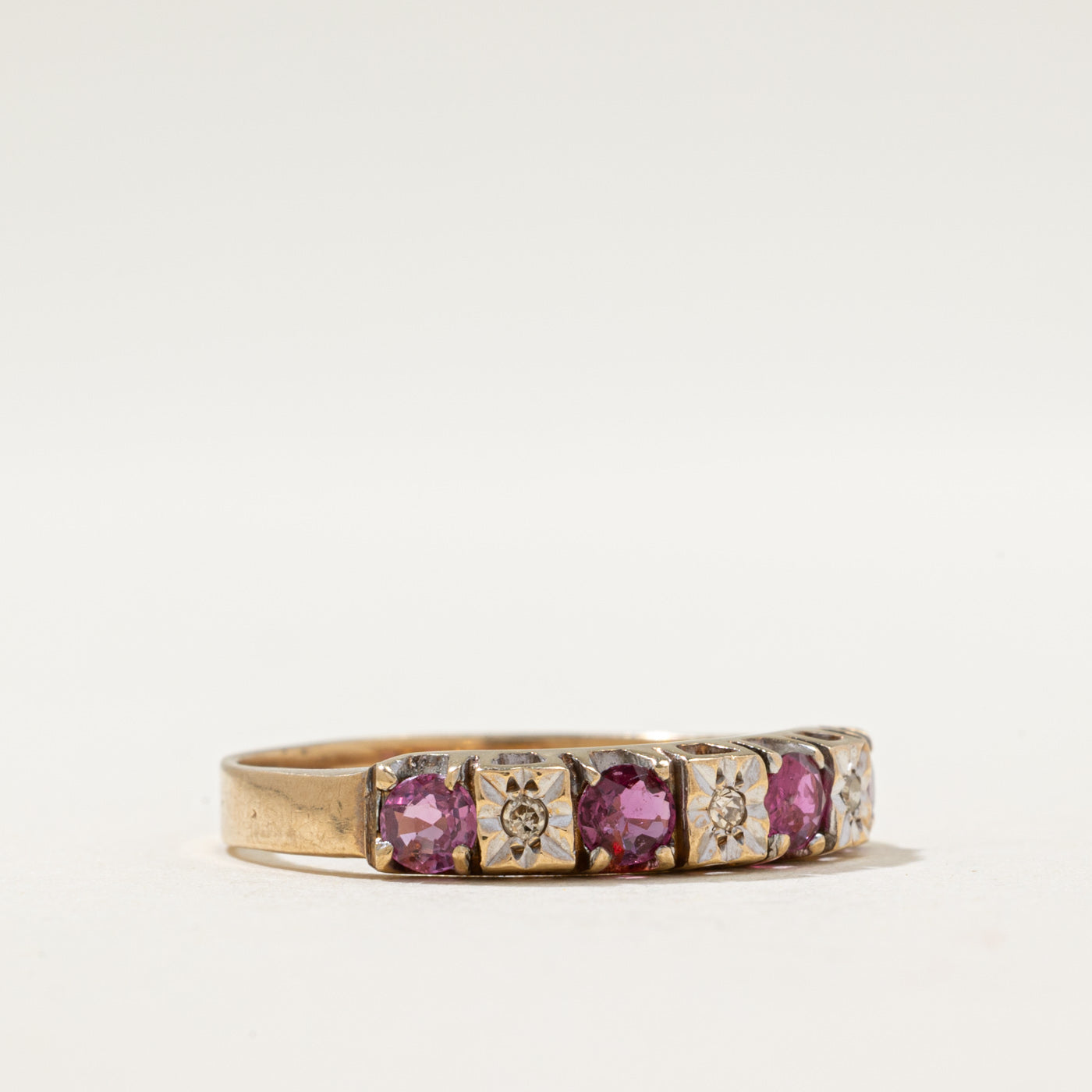1978 Birmingham Ruby & Diamond Ring | 0.44ctw, 0.02ctw | SZ 8.25