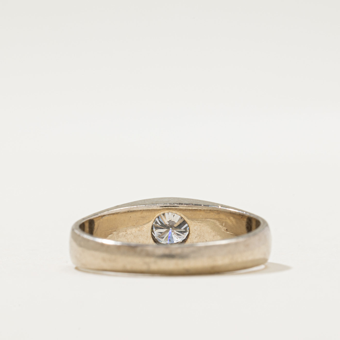 Dutch Hallmarked Flush Set Diamond Ring | 0.10ct | SZ 7