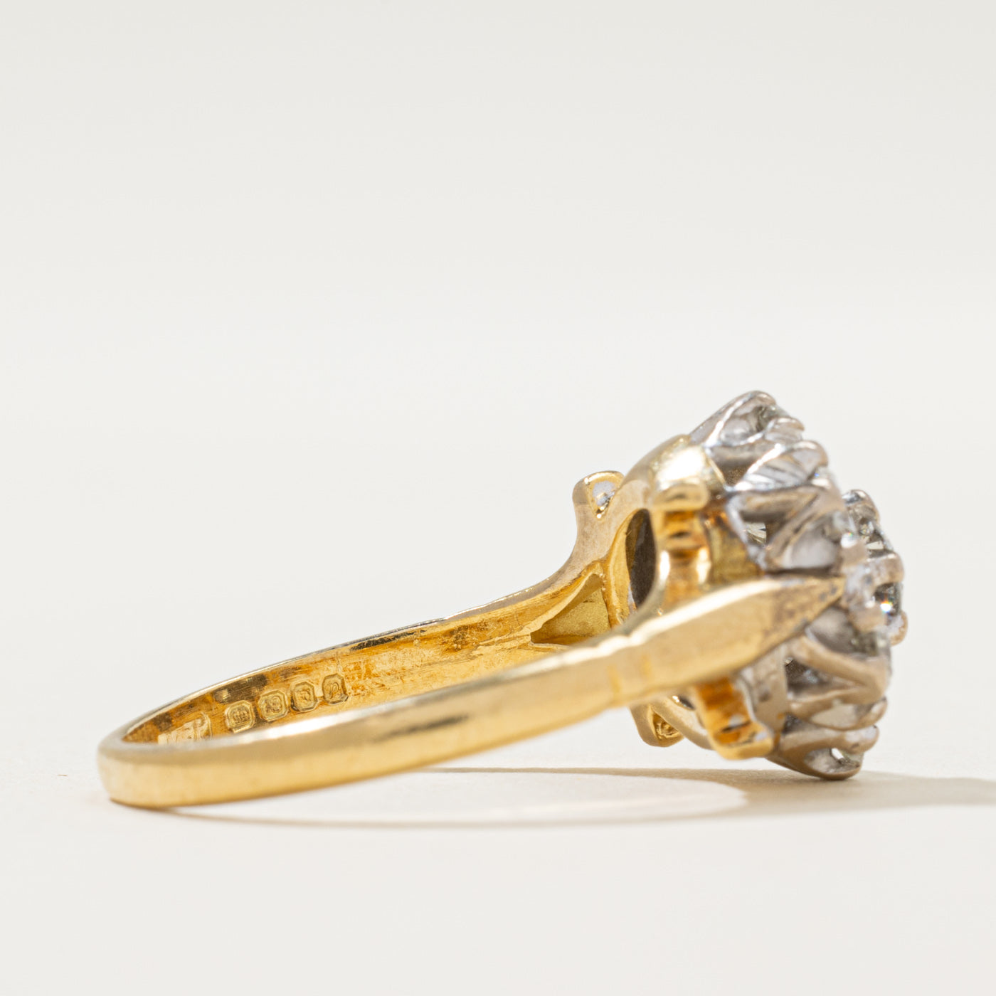 1970 London Diamond Cluster Ring | 0.70ctw | SZ 6.75