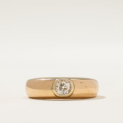 Old European Cut Bezel Set Diamond Band | 0.34ct | SZ 6.75