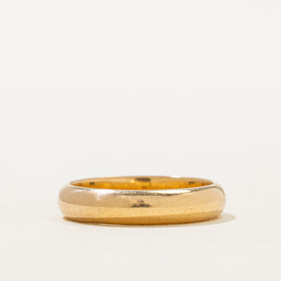 Vintage Italian 18k Band | 4.60mm | SZ 9