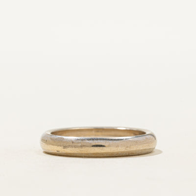 Italian 18k White Gold Band | 3.46mm | SZ 6.5